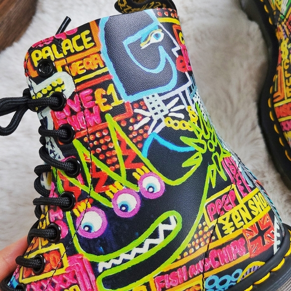 RARE Dr Martens x Mark Wigan 1460 Neon Bright Comic Book Graphic Limited… - Picture 8 of 13